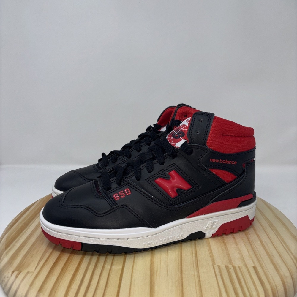 New Balance Basketball Shoes, 650R Black/Red, Mens Sz 6